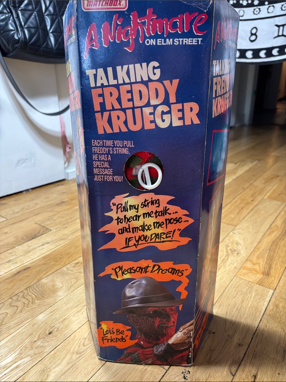 Vintage 1989 Matchbox Talking Freddy Krueger Doll Nightmare on Elm Street w/ Box - Picture 4 of 6